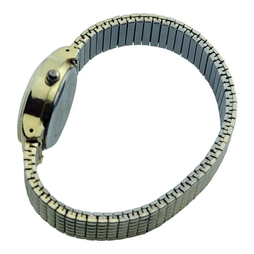 Vintage Sharp Gold Stretch SHP5105 304 Japan WR100FT Stainless‎ New Battery